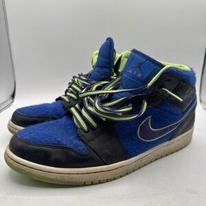 Nike Men's Jordan 1 Mid Bel Air 2013 Fuzzy - 633206-040 - Size 10.5 - VERY RARE
